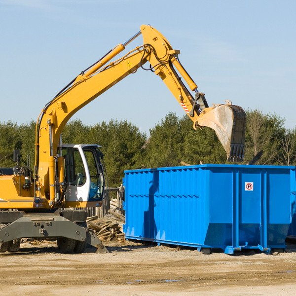 are there any restrictions on where a residential dumpster can be placed in Bridgeport Michigan